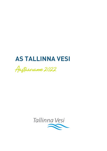Thumbnail AS Tallinna Vesi Annual Report 2022