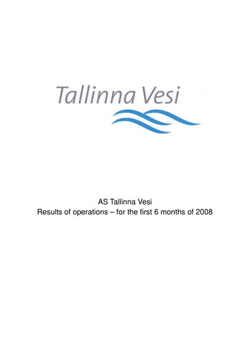 Thumbnail AS Tallinna Vesi Half-year Report 2008-h1