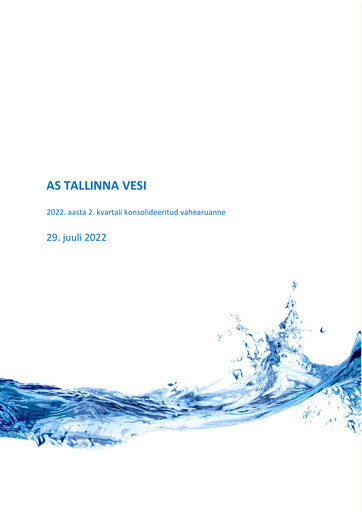 Thumbnail AS Tallinna Vesi Quarterly Report 2022-q2