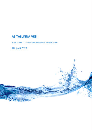 Thumbnail AS Tallinna Vesi Quarterly Report 2023-q2