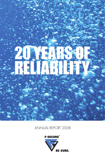 Thumbnail WithSecure Oyj Annual Report 2008