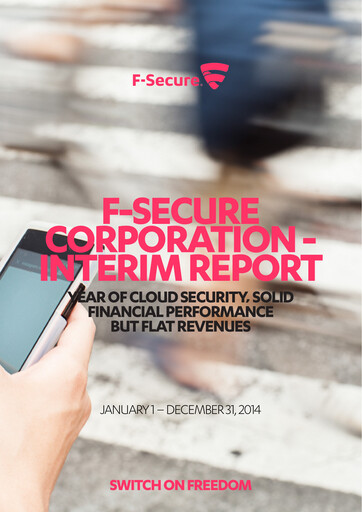 Thumbnail WithSecure Oyj Financial Statement 2014