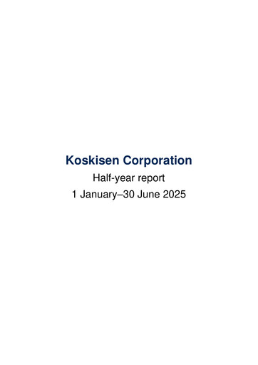 Thumbnail Koskisen Oyj Half-year Report 2025-h1