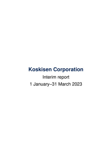 Thumbnail Koskisen Oyj Quarterly Report 2023-q1