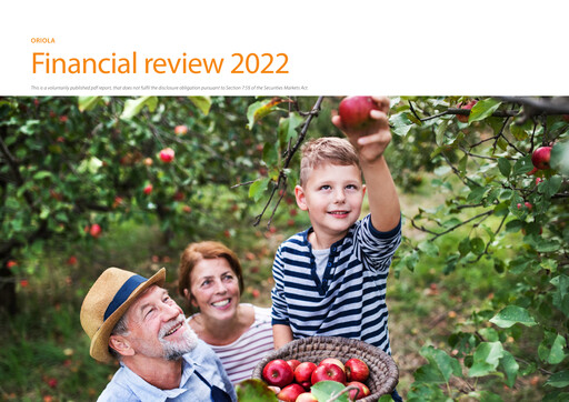 Thumbnail Oriola Financial Statement 2022