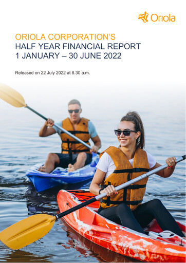 Thumbnail Oriola Half-year Report 2022-h1