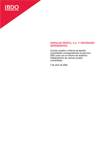 Thumbnail SNGULAR Financial Statement 2025