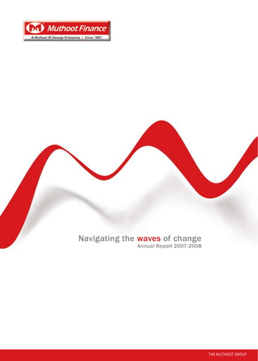Thumbnail Muthoot Finance
 Annual Report 2007-2008