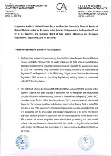 Thumbnail Muthoot Finance
 Quarterly Report 2025-q1