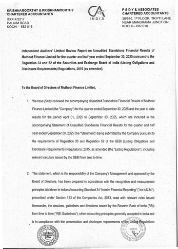 Thumbnail Muthoot Finance
 Quarterly Report 2025-q2