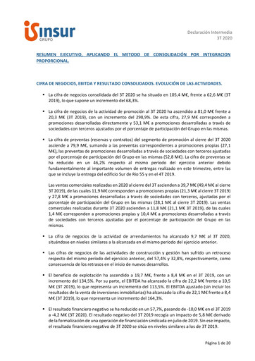 Thumbnail Inmobiliaria del Sur Quarterly Report 2020-q3