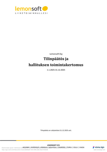 Thumbnail Lemonsoft Financial Statement 2025