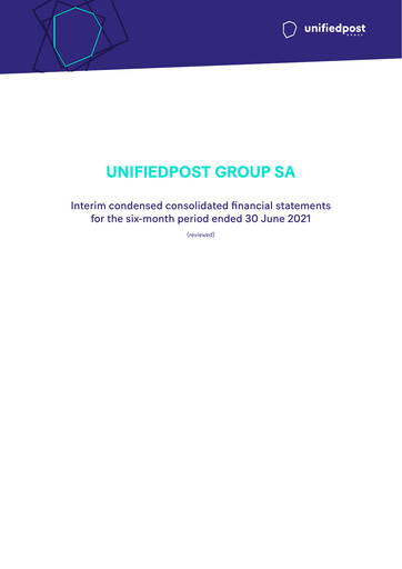 Thumbnail Unifiedpost Group Half-year Report 2021-h1