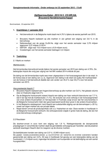 Thumbnail Brouwerij Handelsmaatschappij Half-year Report 2015-h1