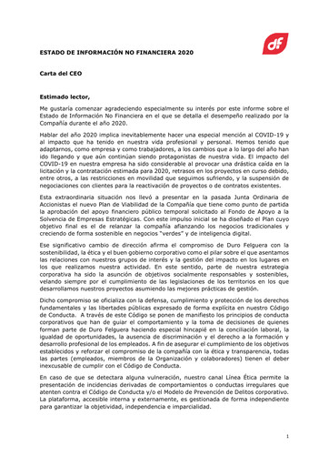 Thumbnail Duro Felguera ESG Report 2020