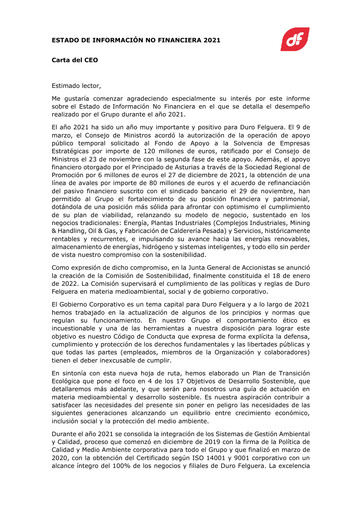 Thumbnail Duro Felguera ESG Report 2021