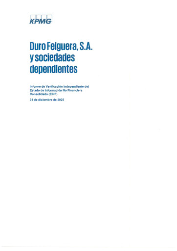 Thumbnail Duro Felguera ESG Report 2025