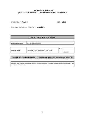 Thumbnail Oryzon Genomics Quarterly Report 2018-q3