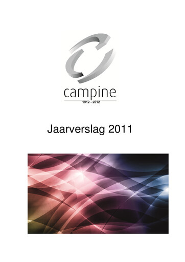 Thumbnail Campine Annual Report 2011