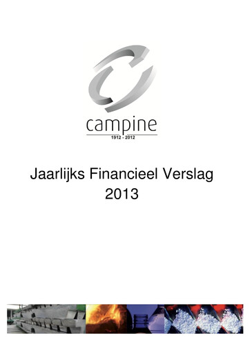 Thumbnail Campine Annual Report 2013