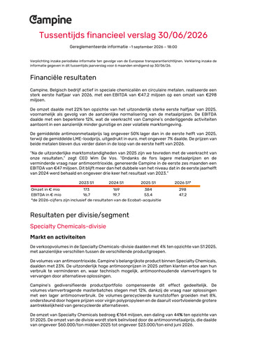 Vorschaubild Campine Halbjahresbericht 2026-h1