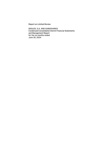 Thumbnail Deoleo Half-year Report 2024-h1