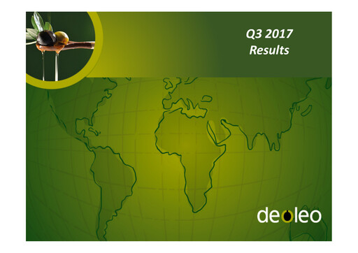 Thumbnail Deoleo Quarterly Report 2017-q3
