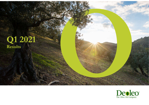 Thumbnail Deoleo Quarterly Report 2021-q1