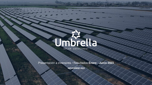 Miniature Umbrella Solar Investment Rapport semestriel 2023-h1