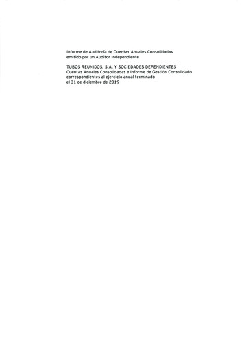 Thumbnail Tubos Reunidos Financial Statement 2019
