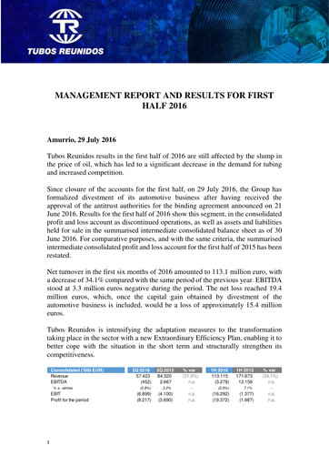 Thumbnail Tubos Reunidos Half-year Report 2016-h1