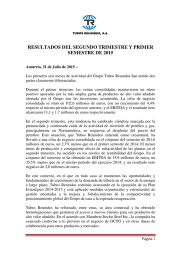 Thumbnail Tubos Reunidos Half-year Report 2015-h1