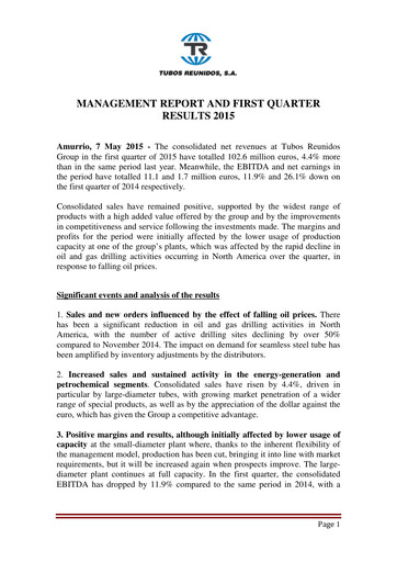 Thumbnail Tubos Reunidos Quarterly Report 2015-q1