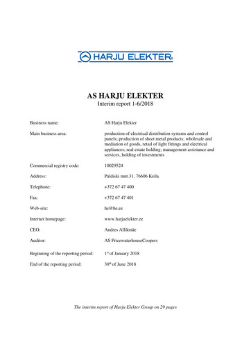 Vorschaubild AS Harju Elekter Halbjahresbericht 2018-h1