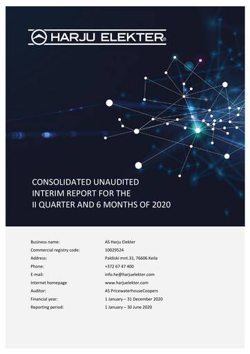 Vorschaubild AS Harju Elekter Halbjahresbericht 2020-h1