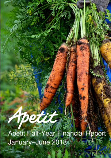 Thumbnail Apetit Oyj Half-year Report 2018-h1