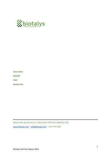 Thumbnail Biotalys Half-year Report 2023-h1