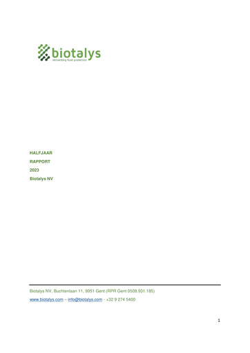 Thumbnail Biotalys Half-year Report 2023-h1