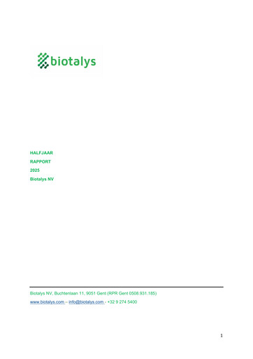 Thumbnail Biotalys Half-year Report 2025-h1