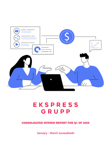 Miniature AS Ekspress Grupp Rapport trimestriel 2025-q1