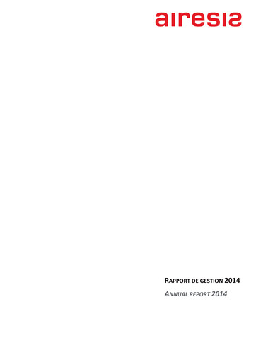 Thumbnail Airesis SA Annual Report 2014
