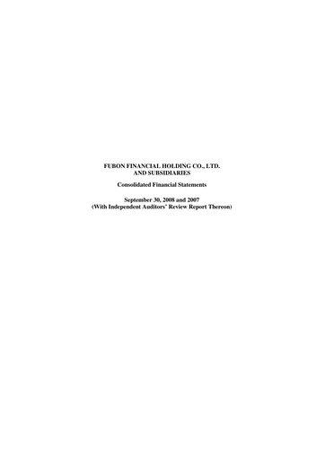 Vorschaubild Fubon Financial Finanzmitteilung 2008-9m