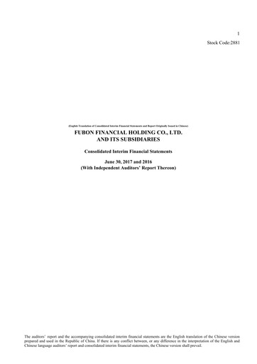 Vorschaubild Fubon Financial Finanzmitteilung 2017-h1