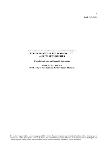 Vorschaubild Fubon Financial Finanzmitteilung 2017-q1