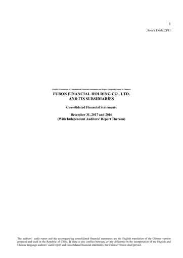 Vorschaubild Fubon Financial Finanzmitteilung 2017