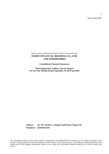 Vorschaubild Fubon Financial Finanzmitteilung 2019-9m