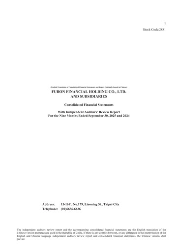 Thumbnail Fubon Financial Financial Statement 2025-9m