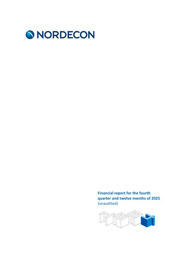 Miniature Nordecon AS Rapport financier 2025