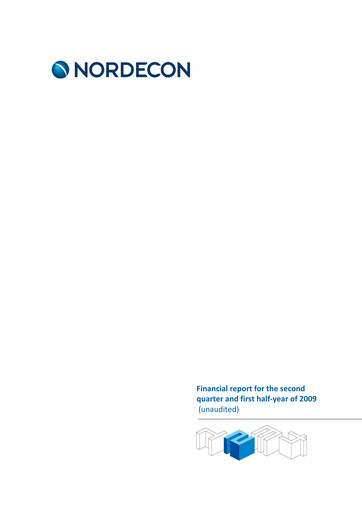 Vorschaubild Nordecon AS Halbjahresbericht 2009-h1