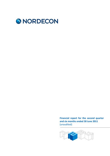 Vorschaubild Nordecon AS Halbjahresbericht 2011-h1